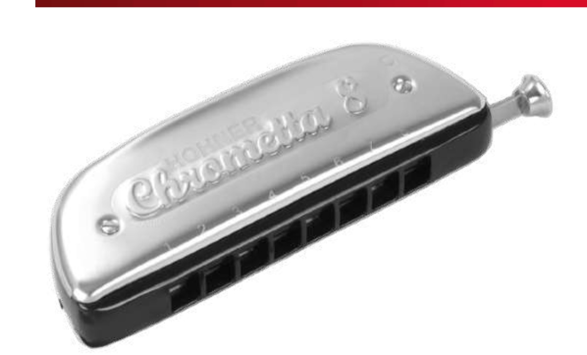 Hohner Chrometta 8 Kromatik Mızıka C Ton 8 Delik