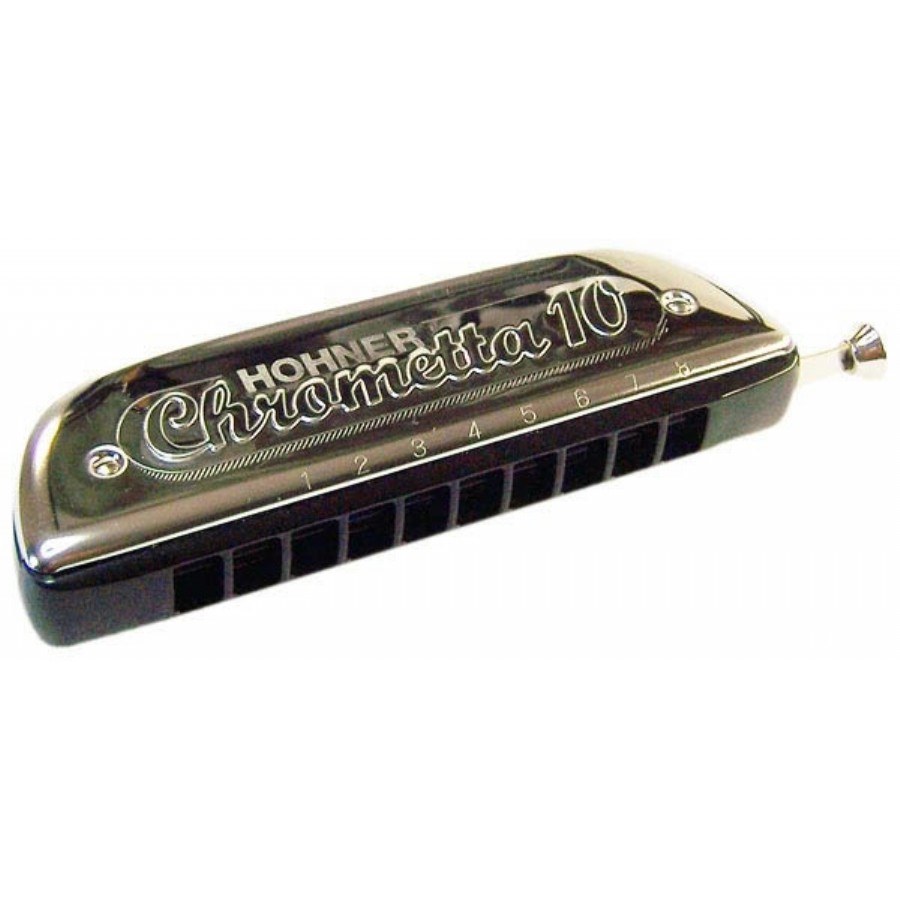 Hohner Chrometta 10 253/40C Chromatic Harmonica, C Major, 10 Holes