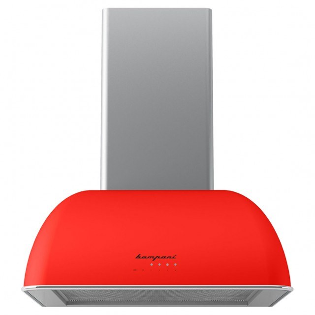Bompani Cappa Retro BOCR604/R 60 cm Red Cooker Hood, 850 m³/h