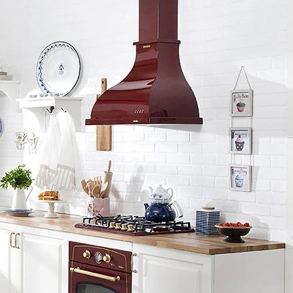Bompani Cappa Rustico 60 cm Bordo Davlumbaz 600 m³/saat