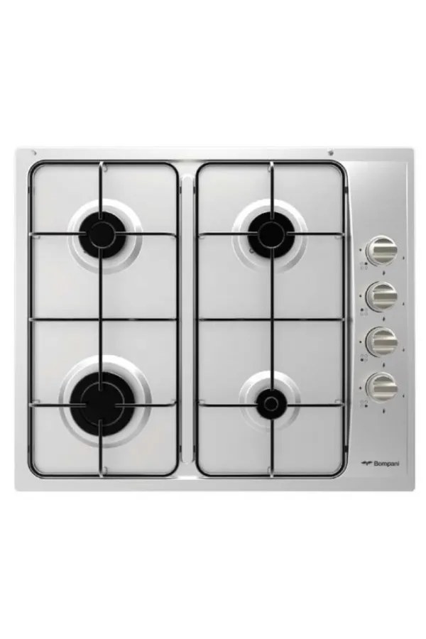 Bompani BO 213 LA Italia 60 cm Inox 4 Gözlü Gazlı Ocak