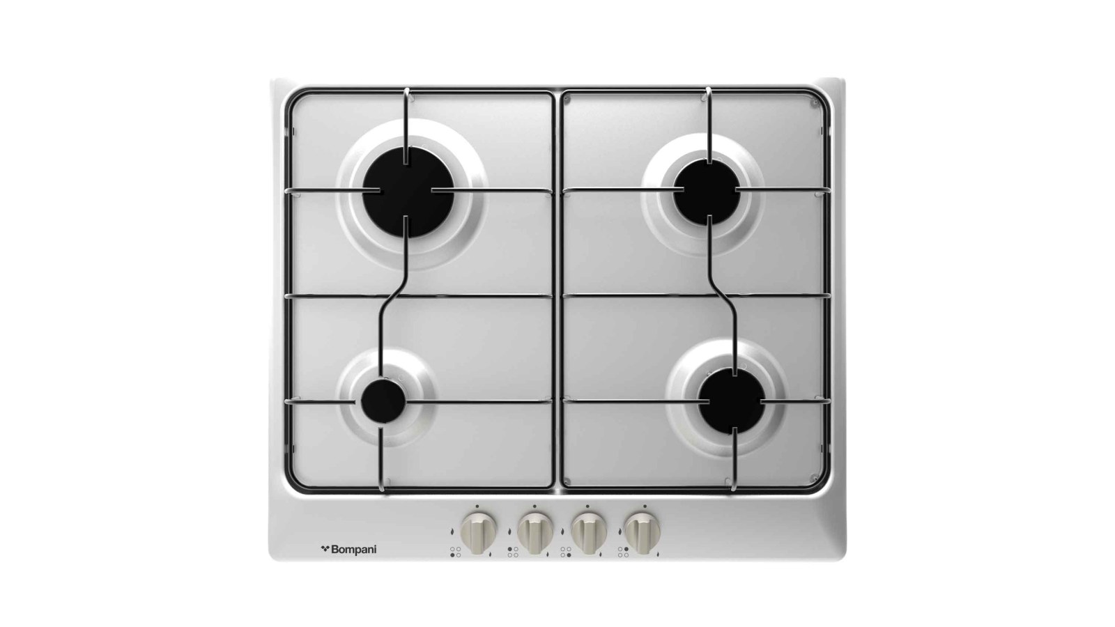 Bompani BO 213 MA Italia 60 cm Inox 4 Gözlü Gazlı Ocak