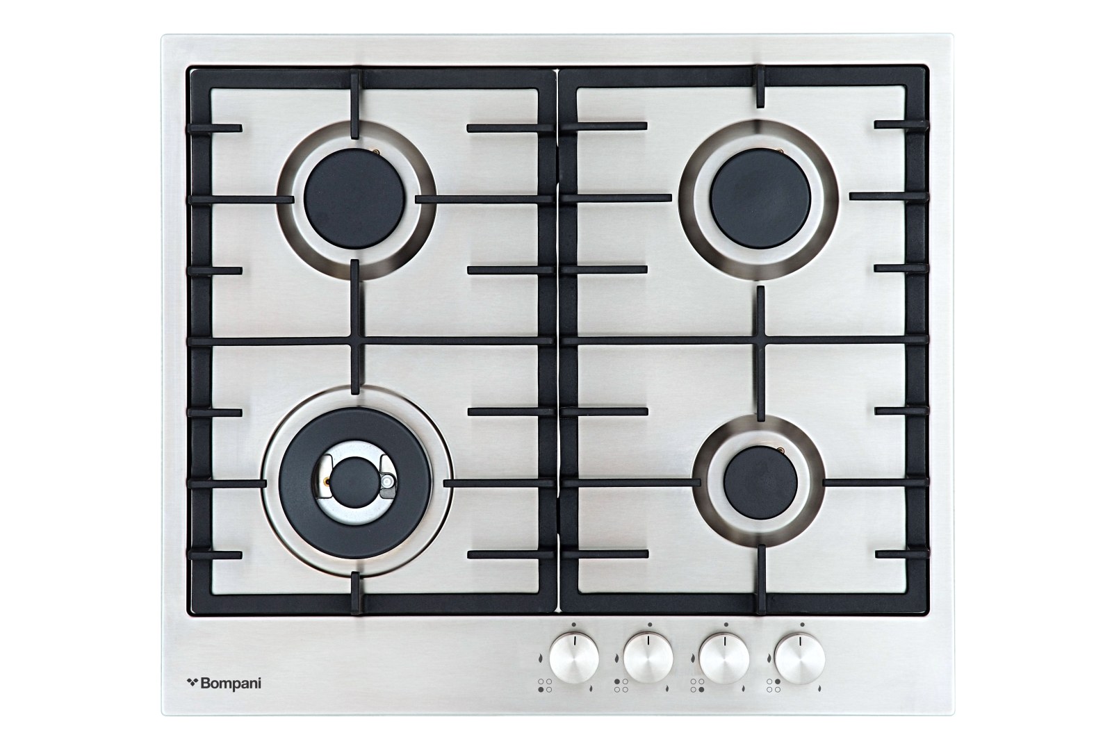 Bompani BO 213 NB Skyline Filo 60 cm Inox 4 Gözlü Gazlı Ocak