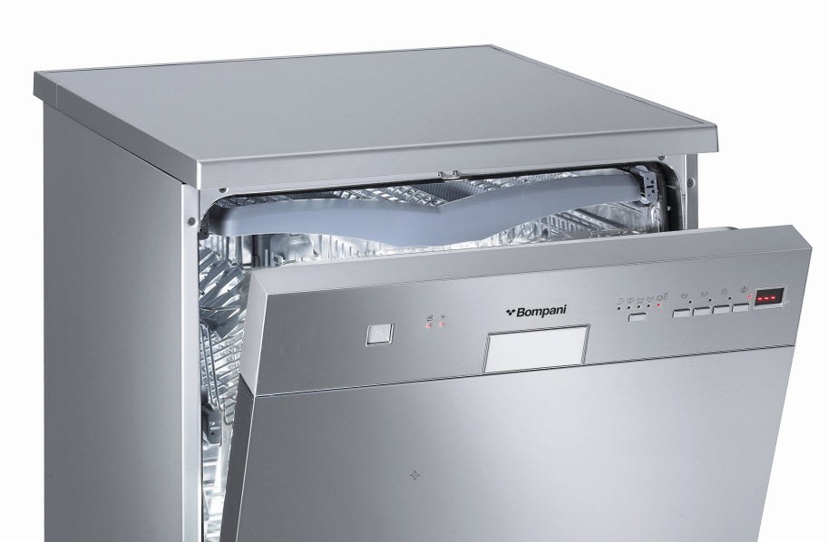 Bompani Diva Series BOLF147S/E, отдельностоящая посудомоечная машина, Inox, 14 комплектов