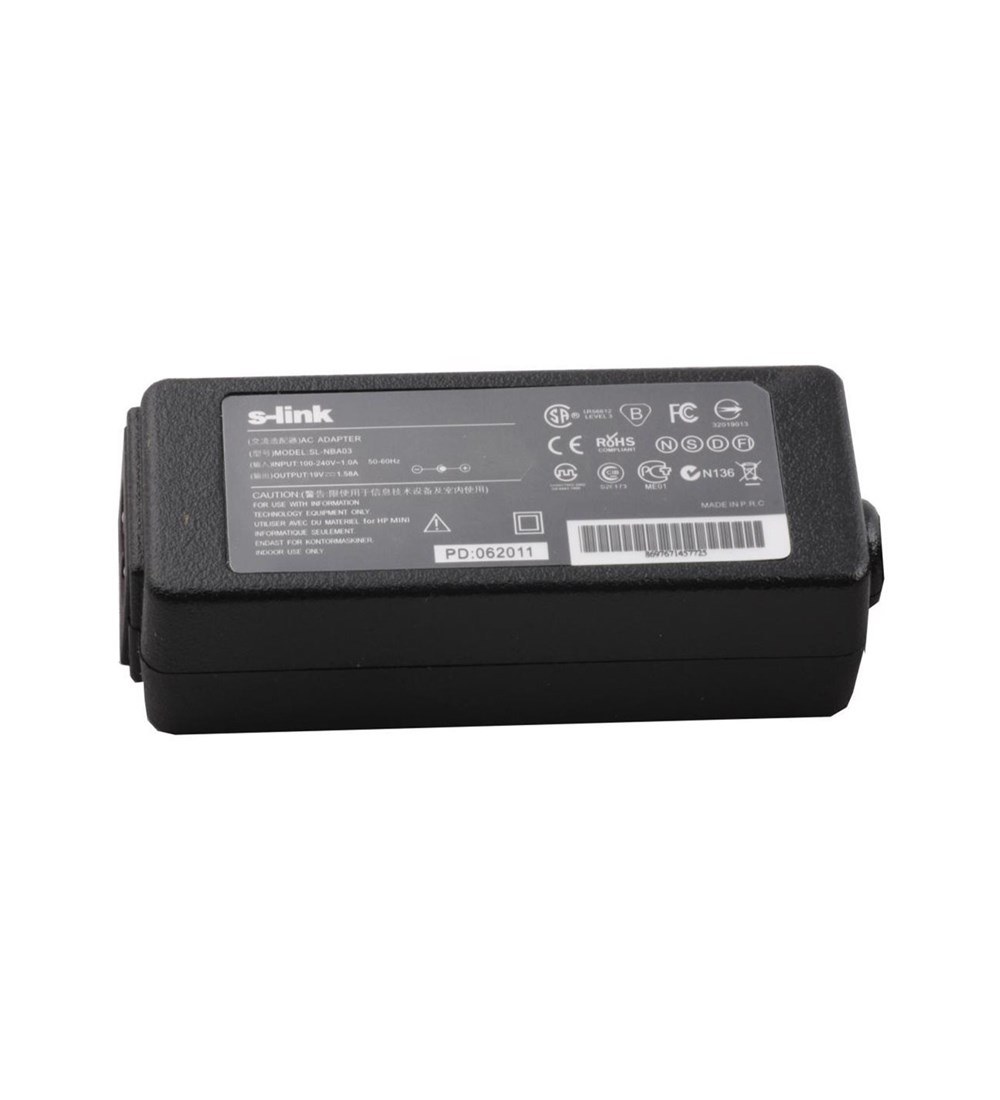 S-LINK SL-NBA03, адаптер для ноутбука HP, 30 Вт, 19 В, 1.58 А