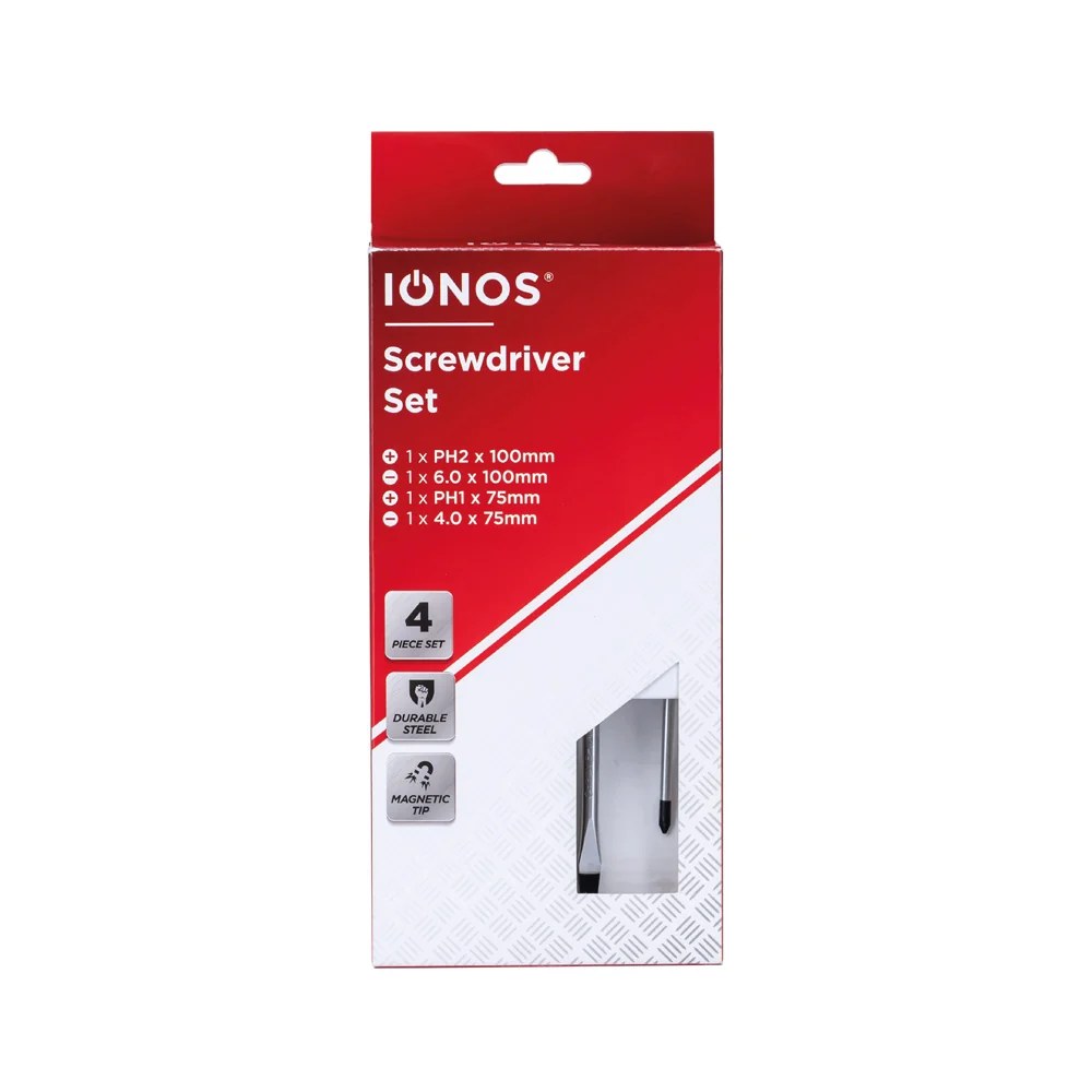 Ionos IONSDRIVERS4P10: набор из 4 отверток