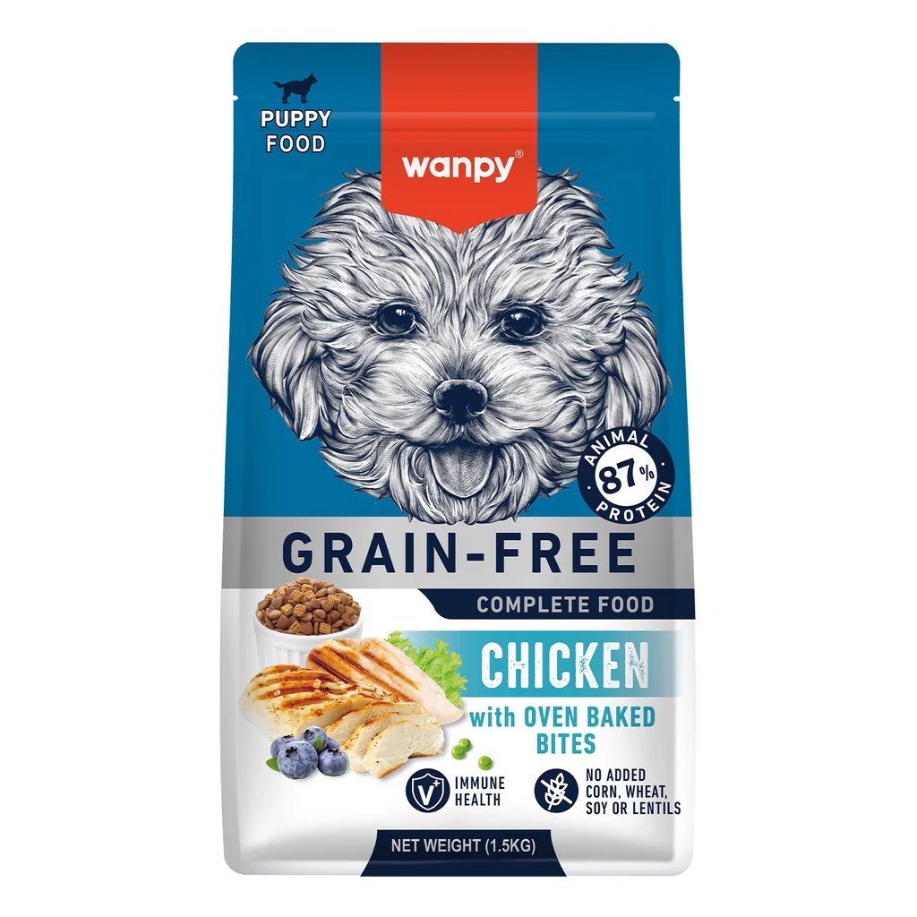 Wanpy Grain Free Complete Food For Puppy Chicken Recipe 1,5kg