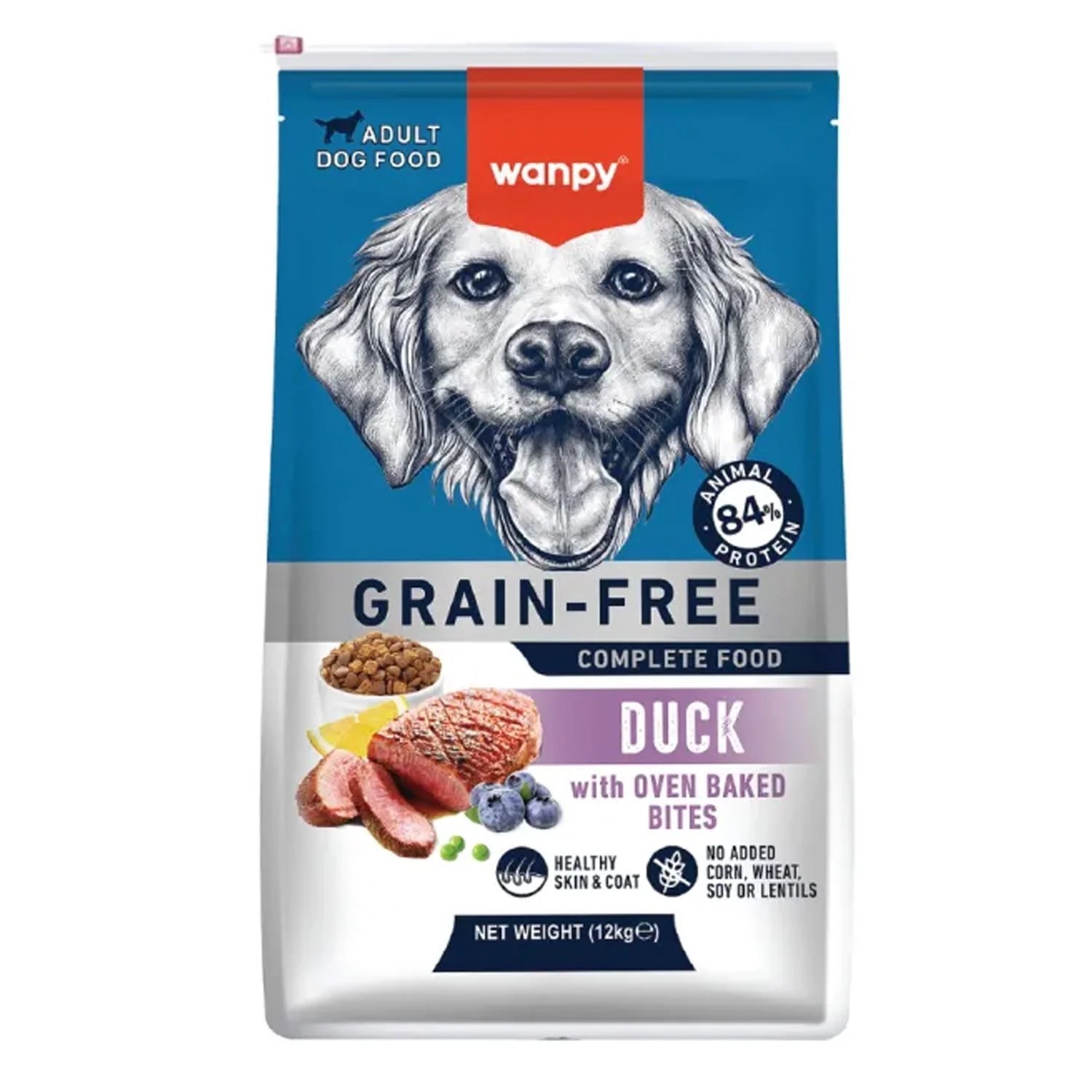 Wanpy Grain FREE Complete Food for Adult Dog Duck Recipe 12kg