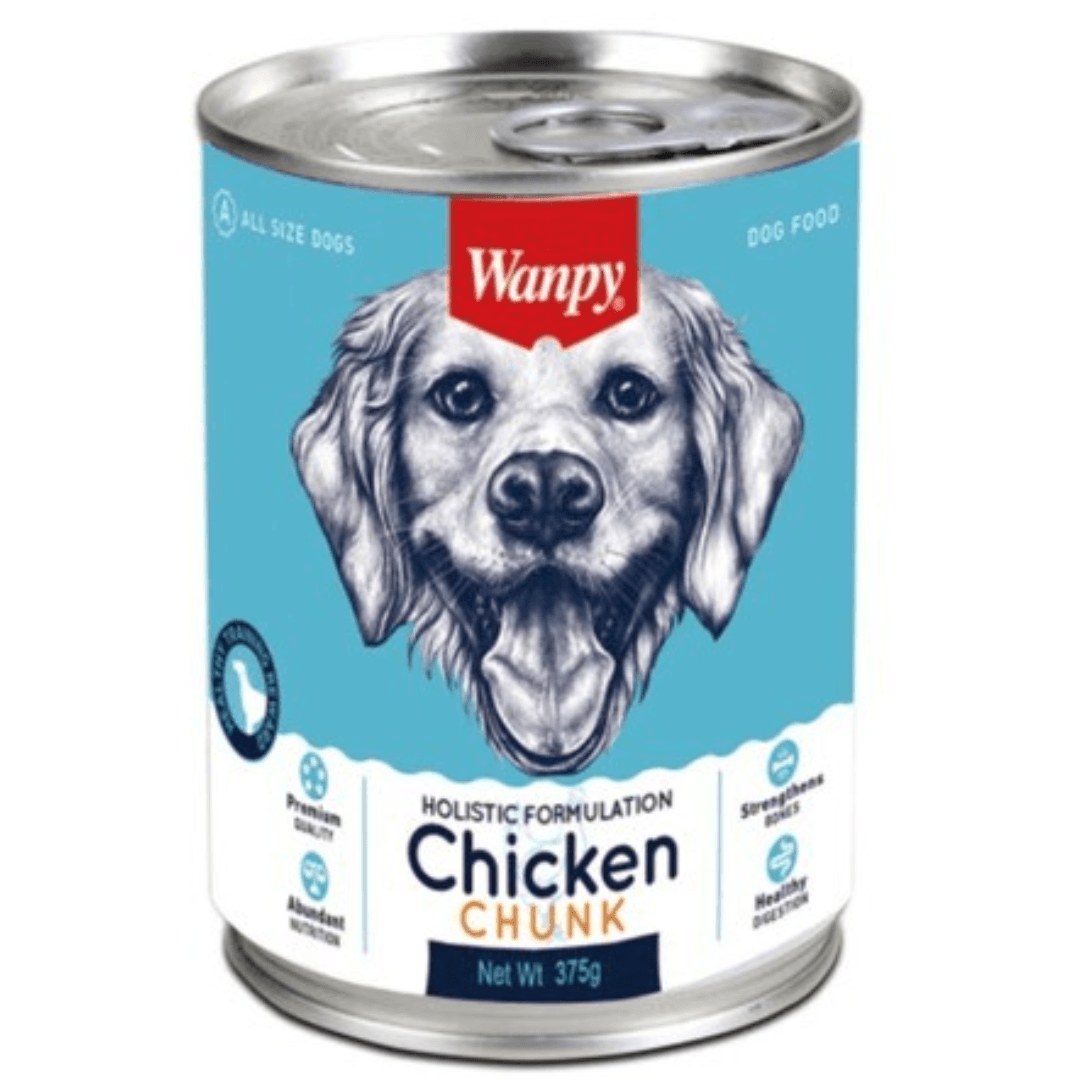 Wanpy Complete and Balanced Chicken Canned Dog Food 375 g