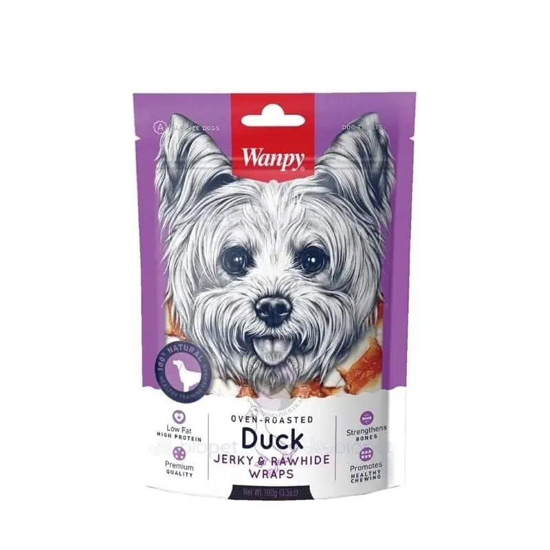 Wanpy Duck Jerky & Rawhide Wraps 100G Dog Treat