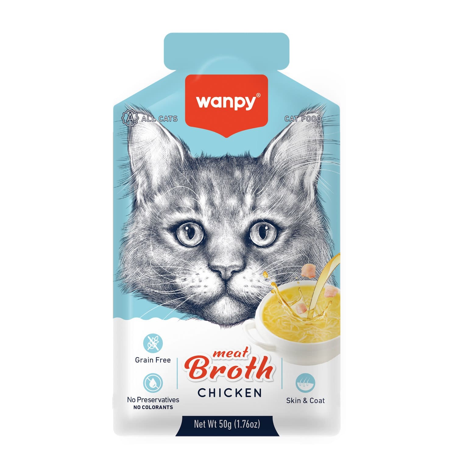 Wanpy Meat Broths Chicken Cat Broth 50 g