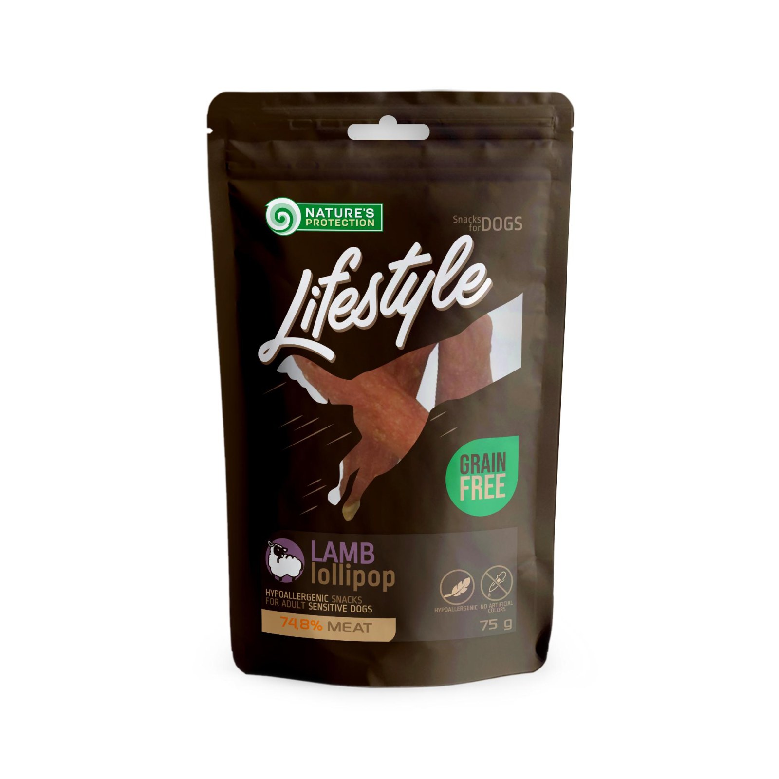 Nature's Protection Lifestyle Lamb Lollipop Dog Treat