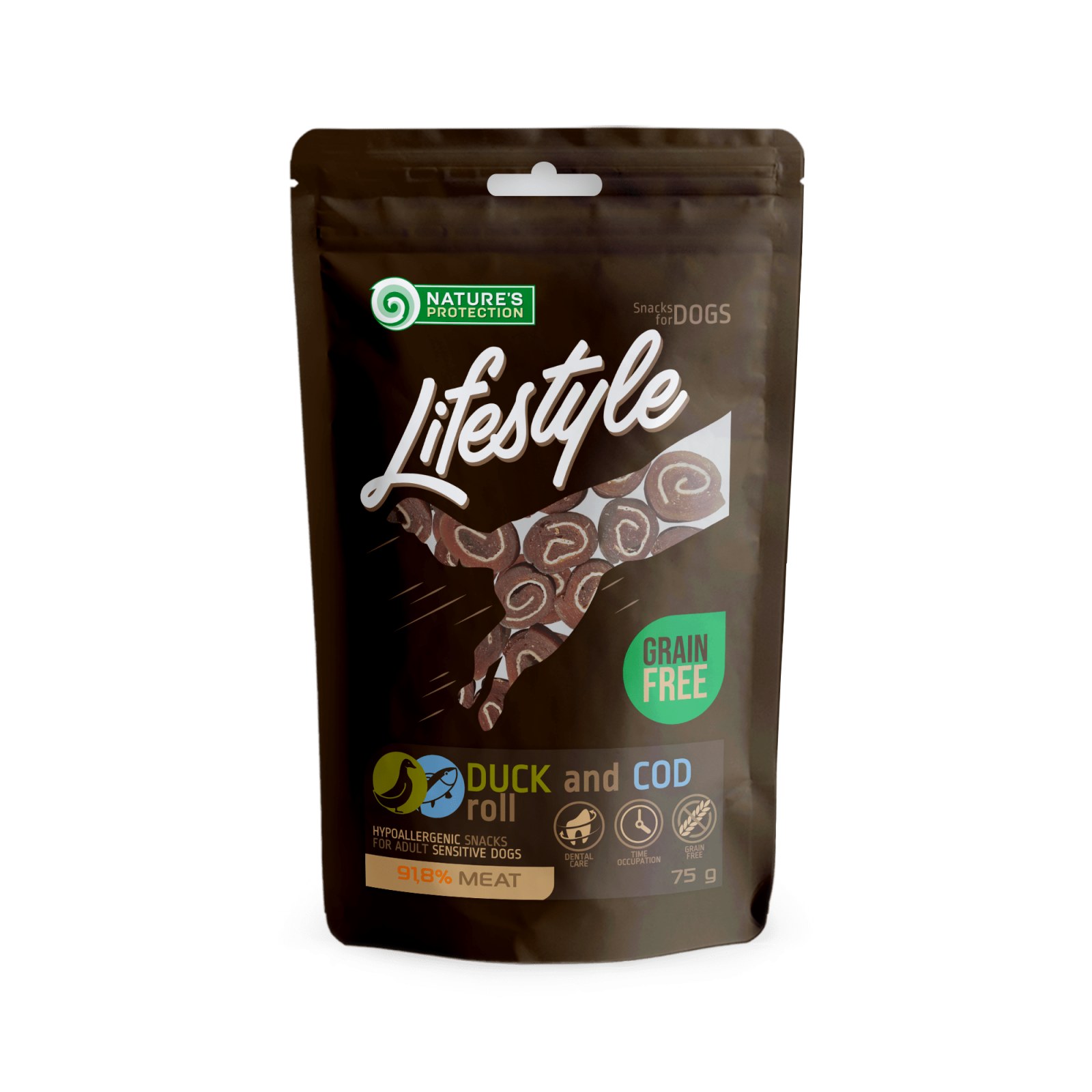 Nature's Protection Lifestyle Duck and Cod Dog Treat Rolls