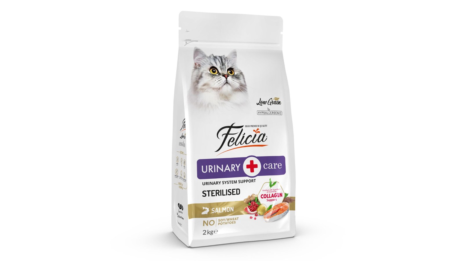 Felicia Low Grain Sterilesed Cat Food With Salmon 5 kg