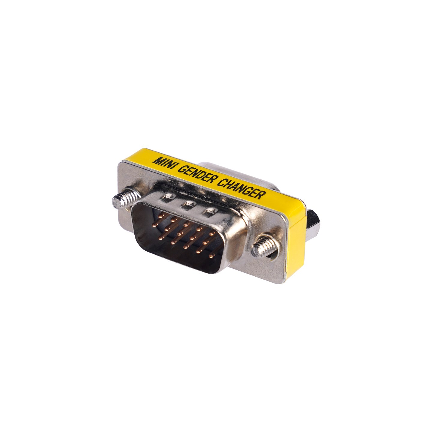 S-Link SL-15M 15-Pin Male-to-Male Metal VGA Adapter