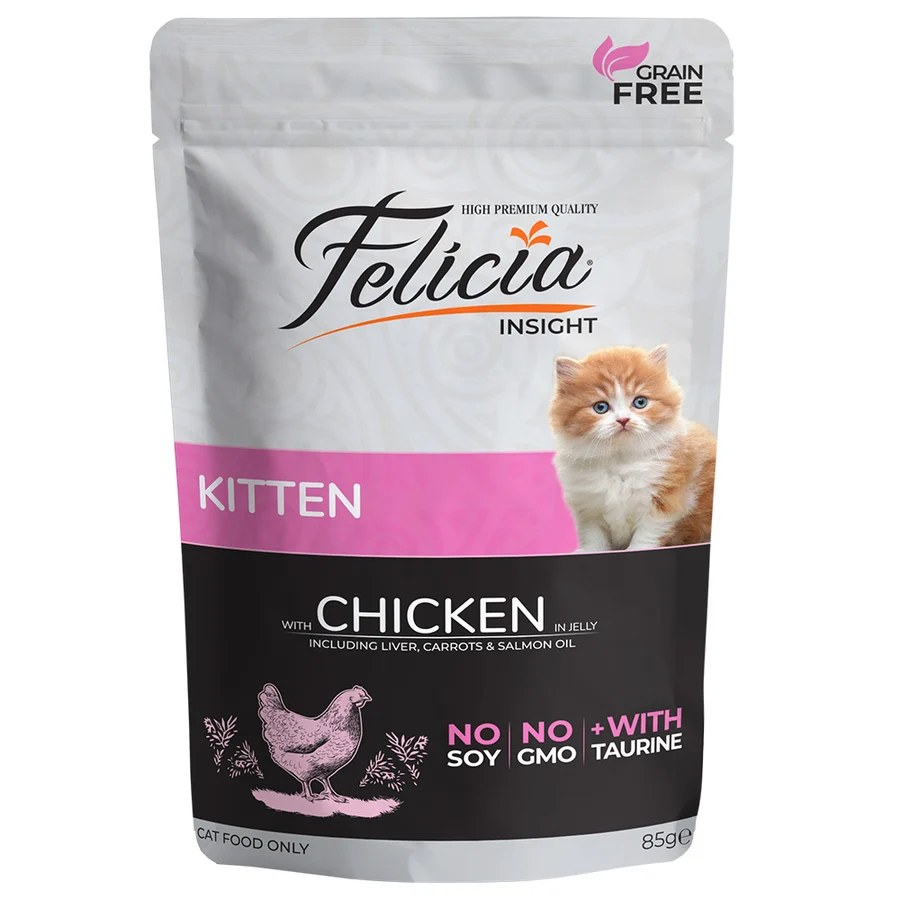 Felicia for kittens with chicken in jelly 85gr