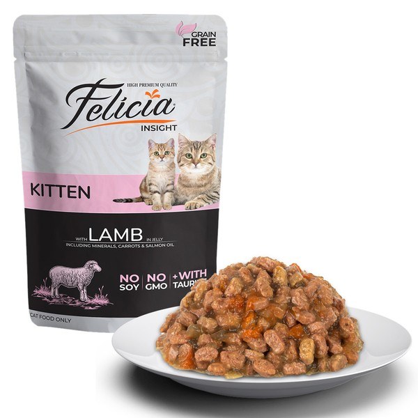 Felicia for kittens with lamb in jelly 85gr