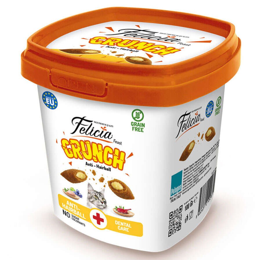 Felicia Hairball Cat Crunch Treats 100 g