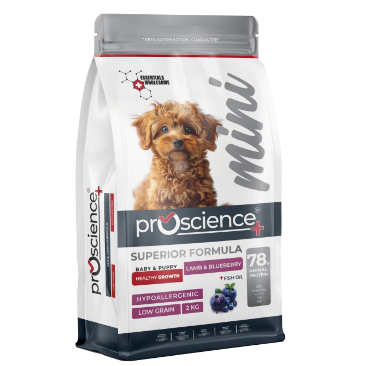 ProScience Mini Puppy Kuzu Etli Yavru Köpek Maması 2 kg Yaban Mersinli