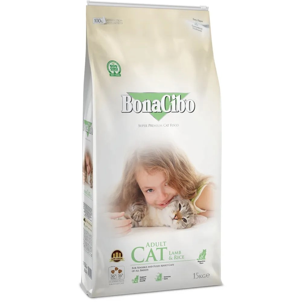 Bonacibo Superpremium Adult Cat Lamb & Rice 15 kg