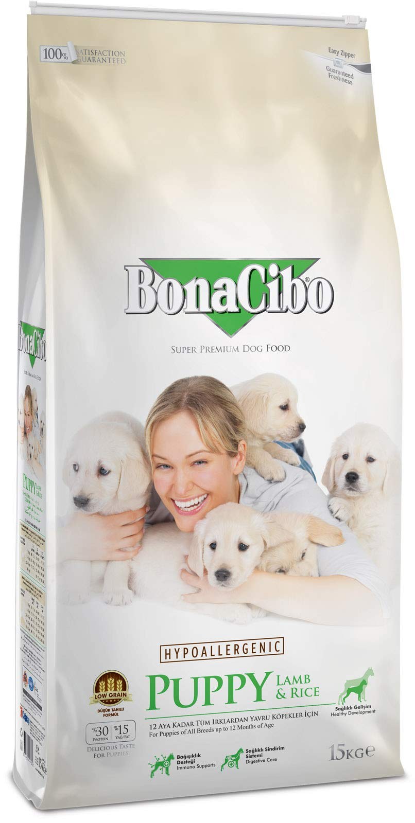 Bonacibo Superpremium PUPPY Lamb&Rice 15 kg Dog Food