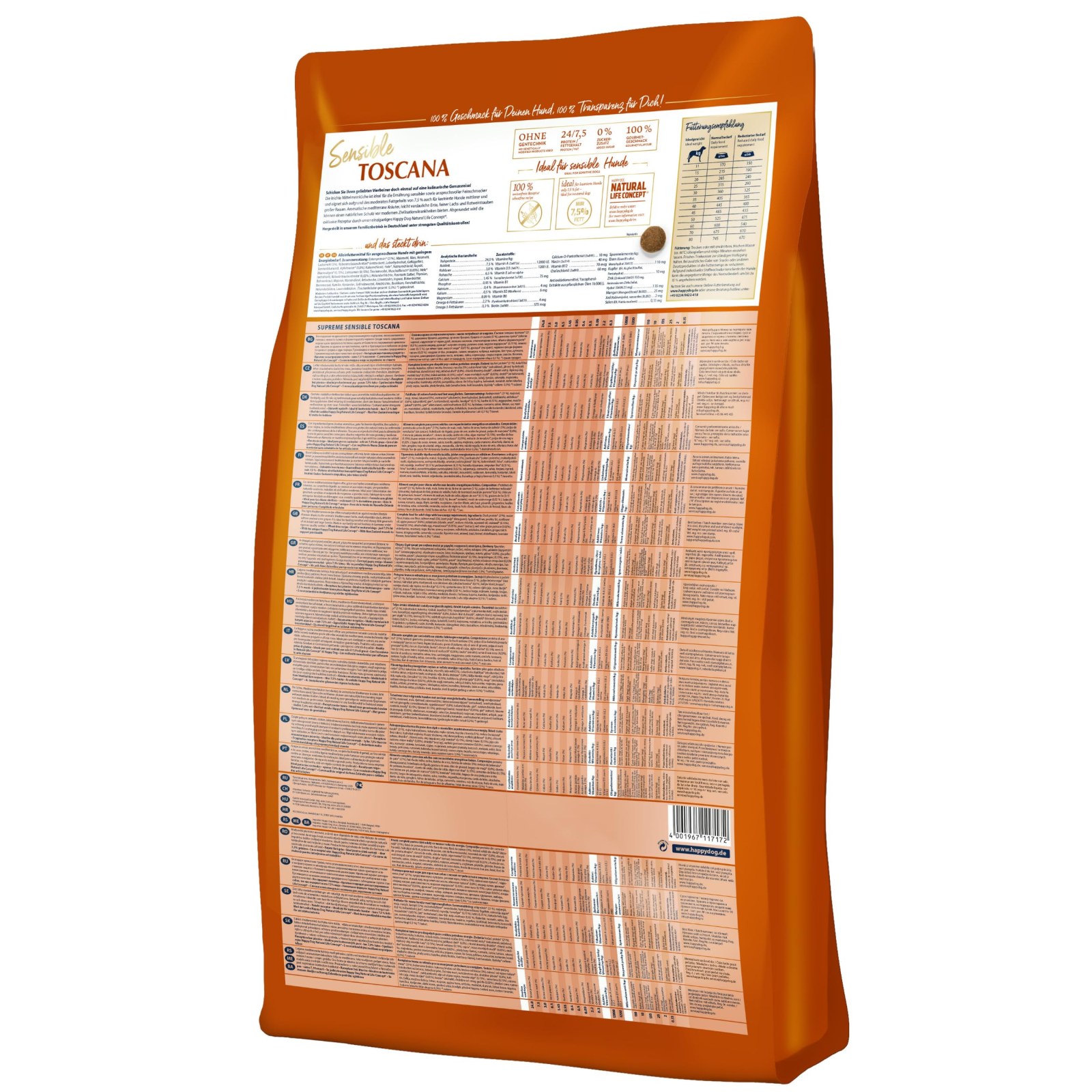 Happy Dog Supreme Sensible Toscana корм для собак 11 кг
