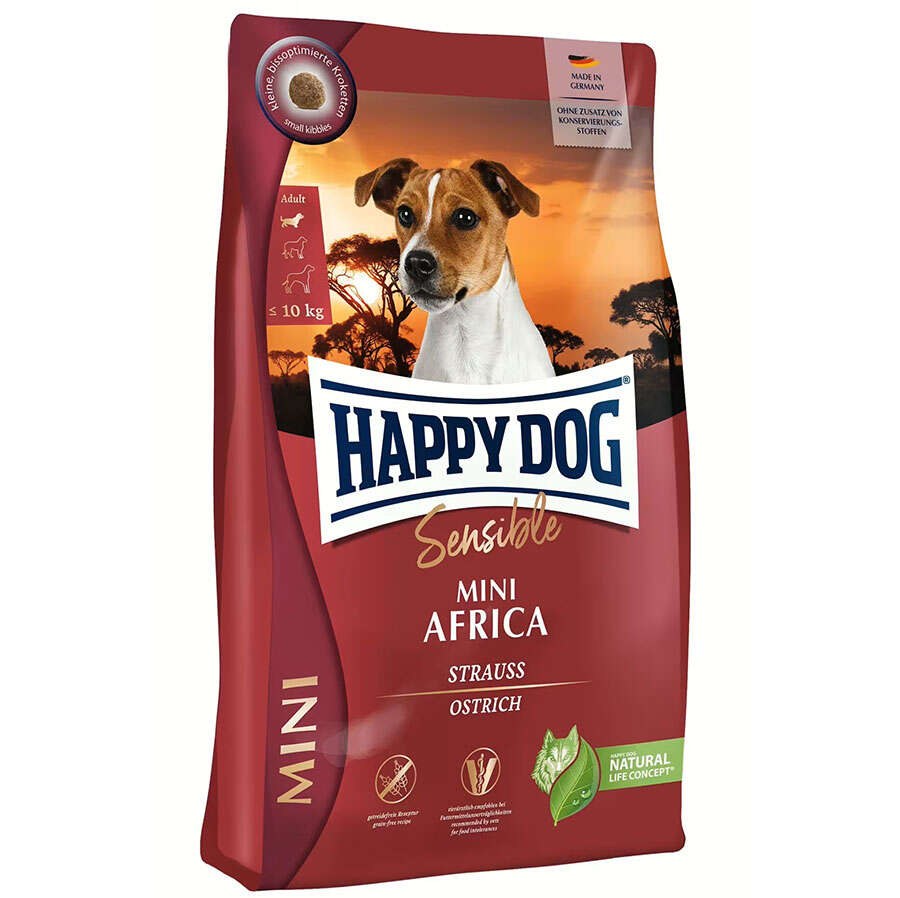Happy Dog Supreme Sensible Mini Africa — сухой корм для собак мелких пород, 4 кг