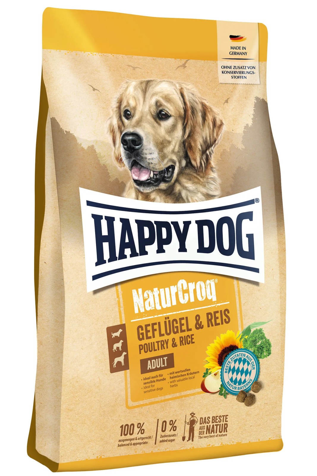 Happy Dog NaturCroq Geflügel Pur & Reis Chicken & Rice Dry Dog Food 11 kg