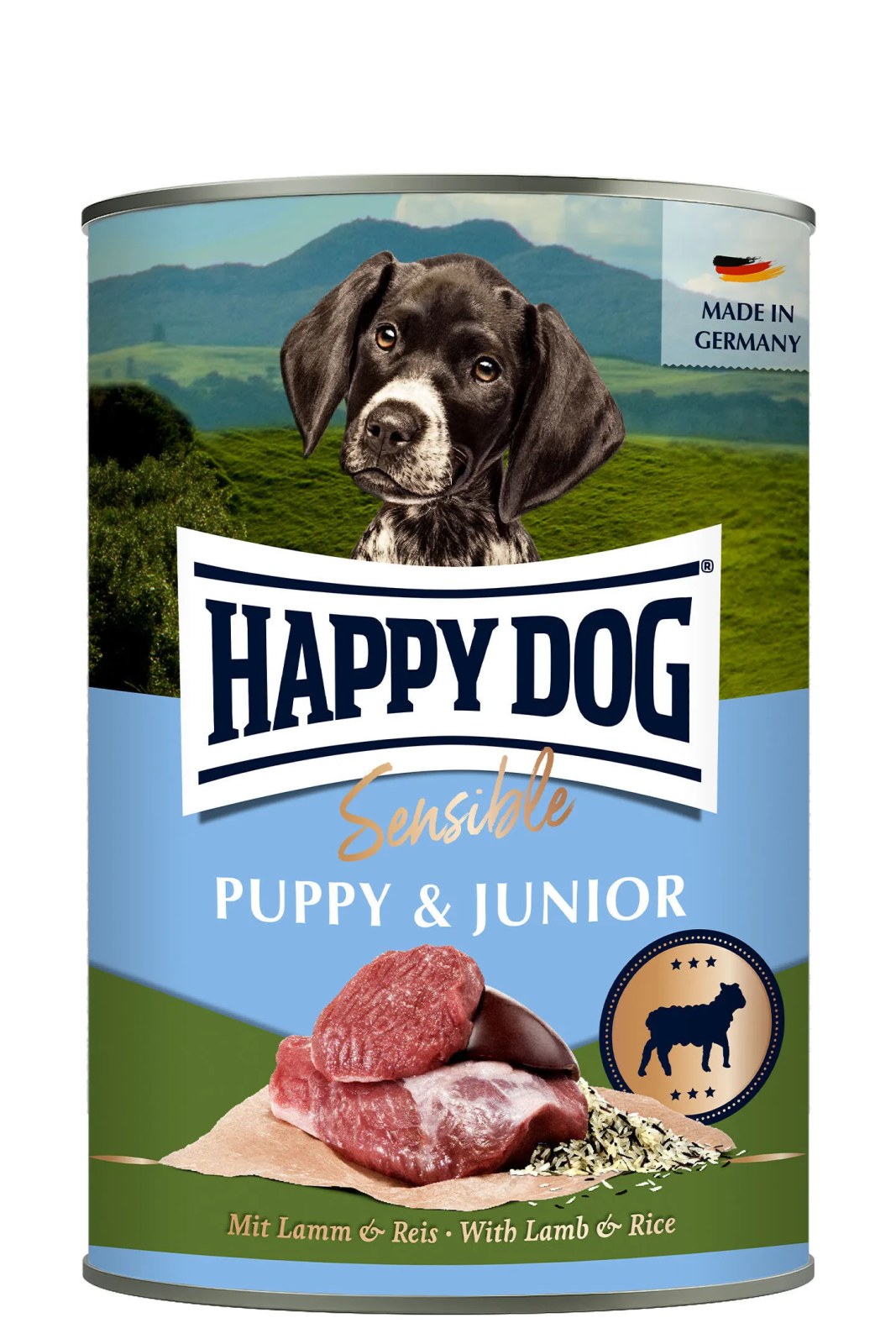 Happy Dog Sensible Pure Puppy Lamm Kuzu Etli Yavru Köpek Konservesi 400 g