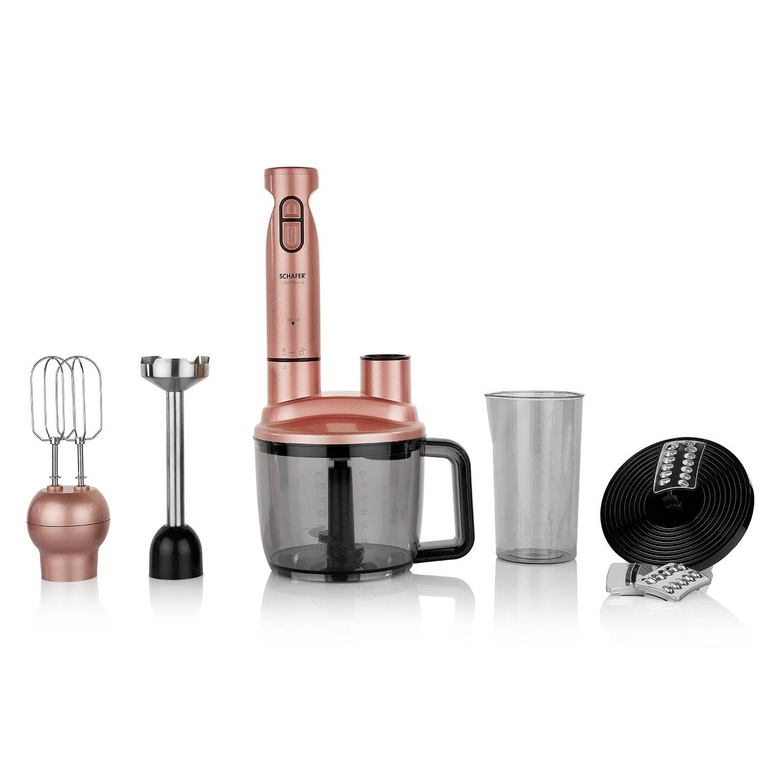 Schafer Chef Blend Mega — набор погружного блендера Rosegold