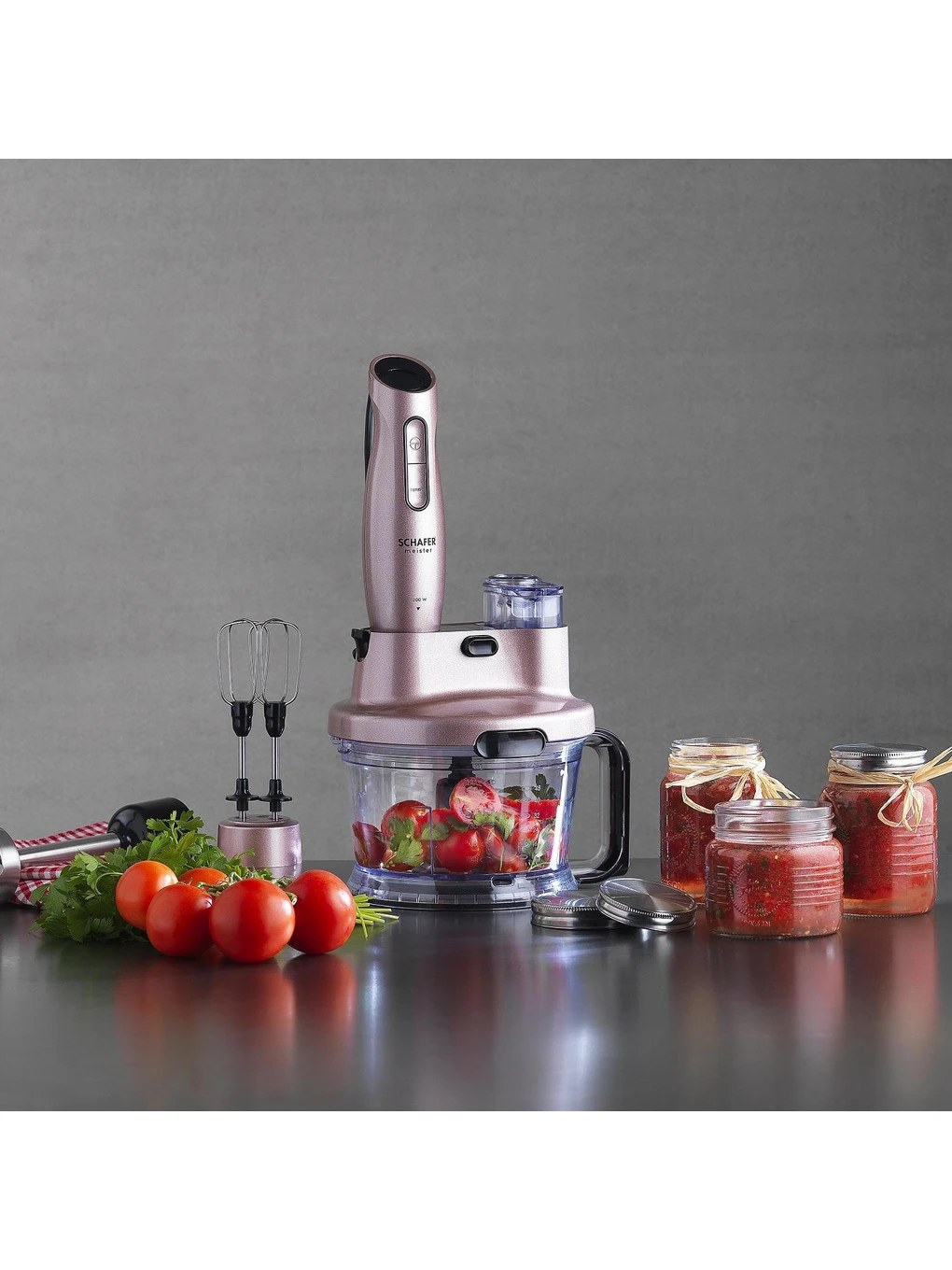 Schafer Meister Multi Blender Set, 17 предметов, розовое золото