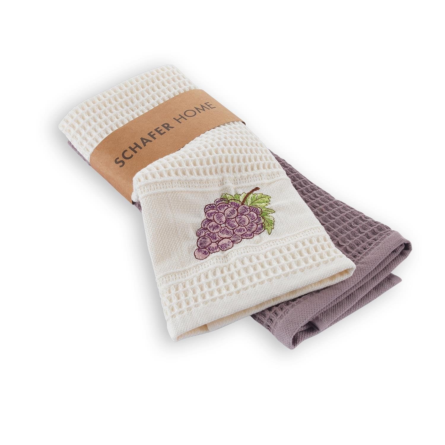 Schafer Grape 2'li 45x65 cm Kurulama Bezi Mor