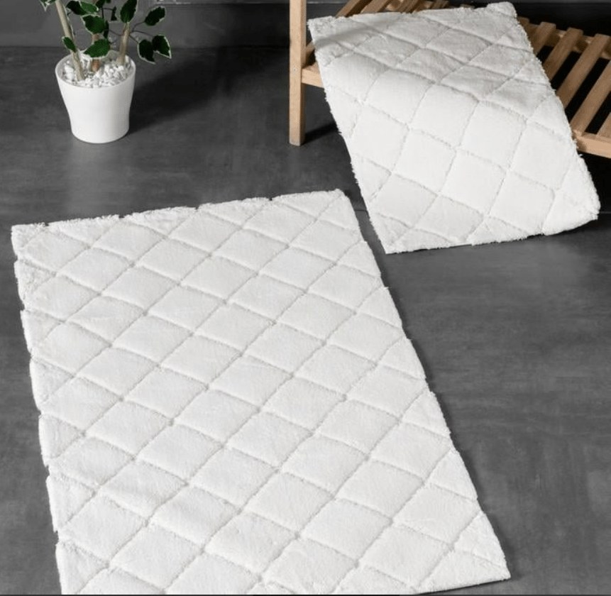 Schafer Home Pia 2-Piece Plush Bath Mat Set