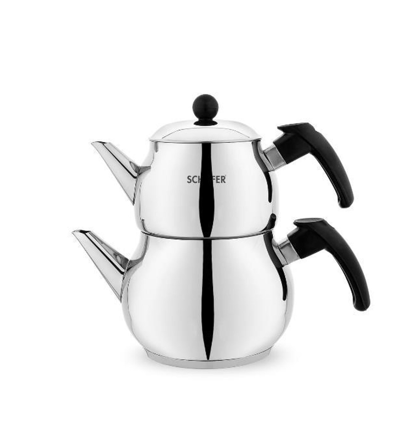 Schafer Axel Medium Stainless Steel Teapot Set