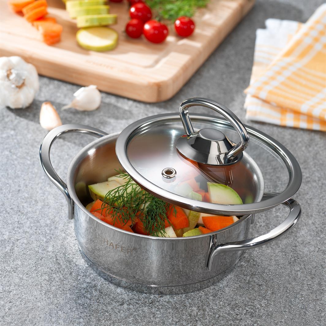 Schafer Micro Mini Derin Çelik Tencere 14 cm