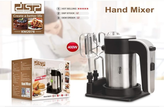 DSP Professional DSP-KM2078 400 W Hand Mixer
