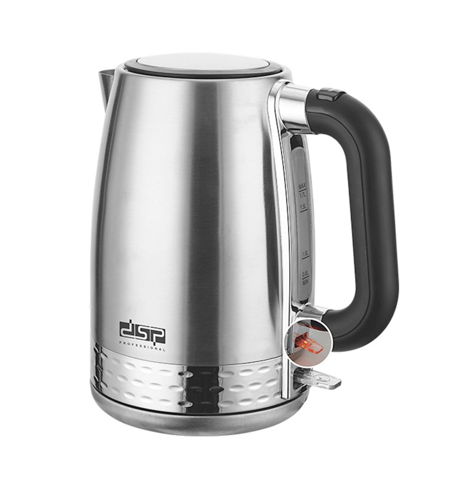 DSP Professional DSP-KK1167, стальной электрочайник, 1,7 л, 2200 Вт