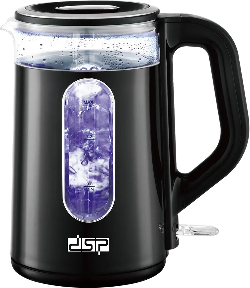 DSP Professional DSP-KK1279 Стеклянный электрочайник 1,7 л, 2200 Вт