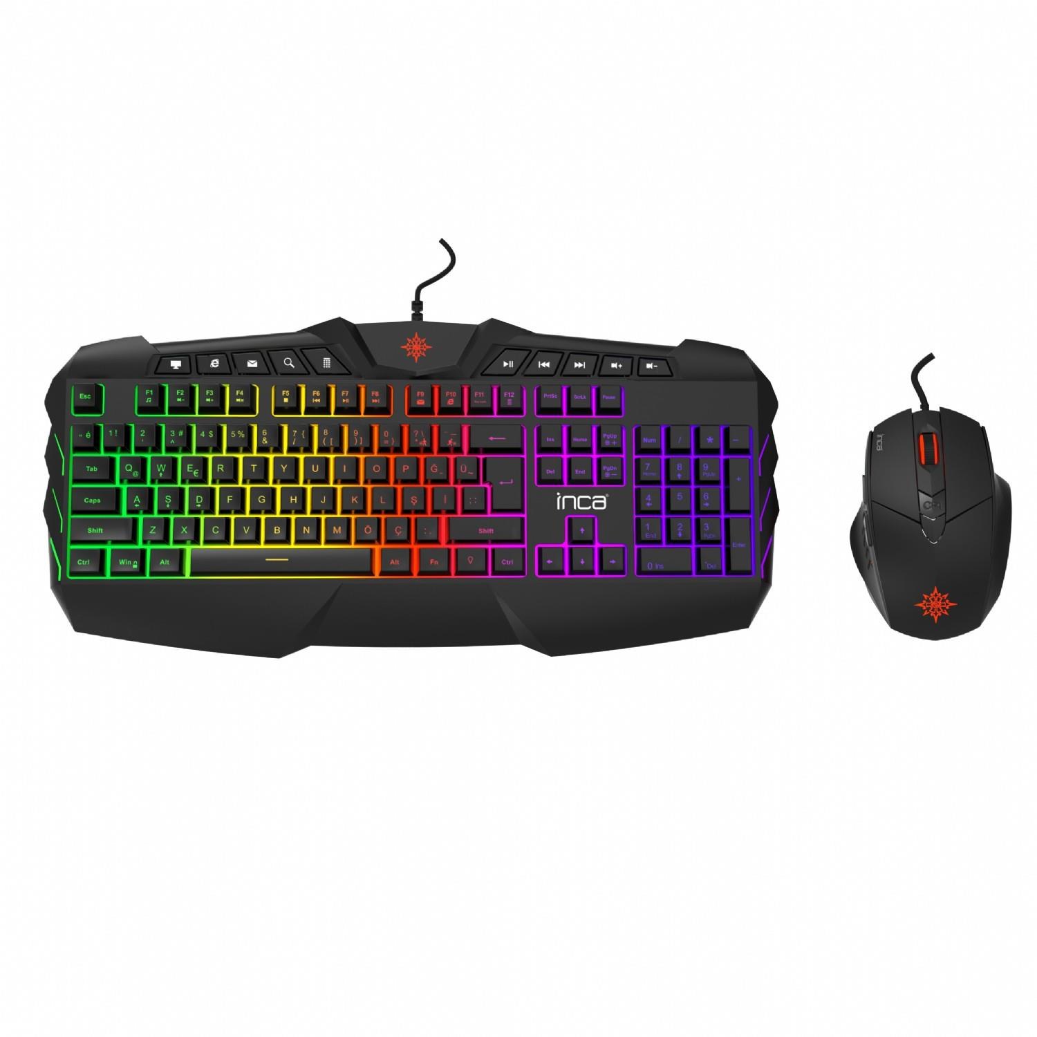 INCA IKG-310 RGB LED игровая клавиатура и мышь