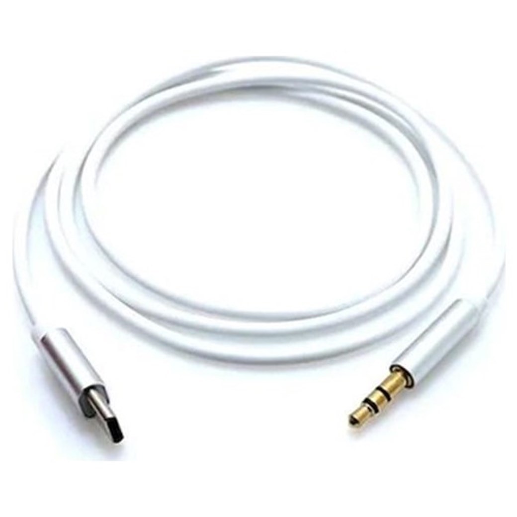 Аудиокабель Sunix AUX-AC06 Type-C, 1,2 м, белый