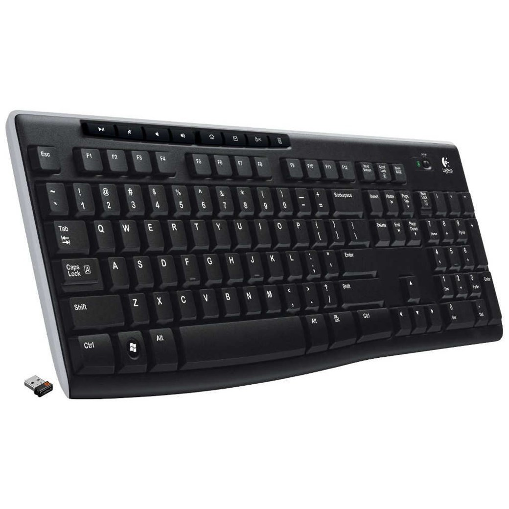 Logitech K270 — беспроводная клавиатура Turkish Q, чёрная (920-003761)