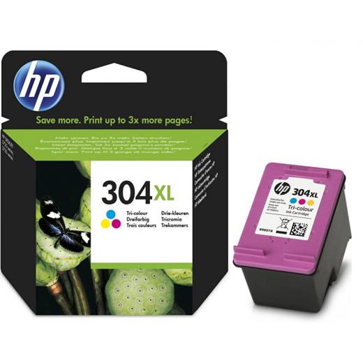 HP 304XL YÜKSEK KAPASİTE 3 RENKLİ KARTUŞ N9K07A