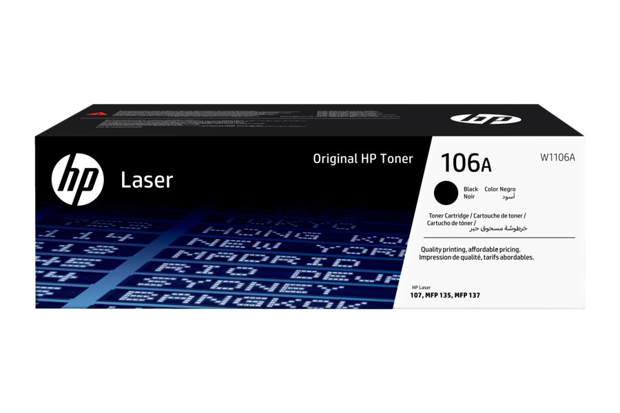HP 106A W1106A, чёрный тонер-картридж