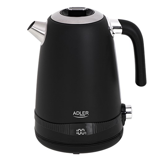 ADLER AD 1295B SATIN BLACK KETTLE 1,7L LCD DISPLAY