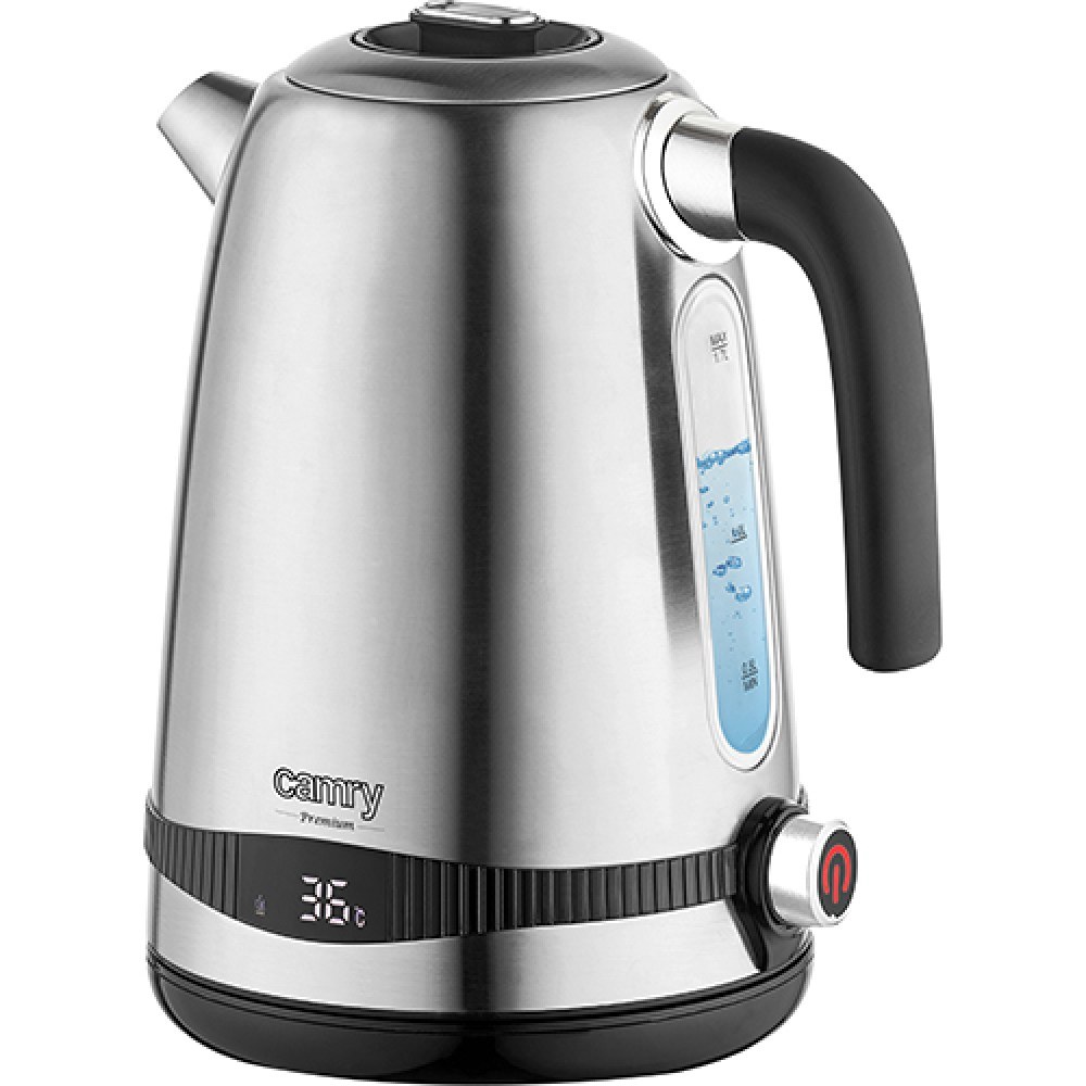 Camry 1291 Stainless Steel 1,7l Kettle with LCD Disp