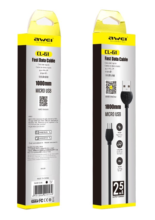 AWEI CL61 MIKRO USB KABLO