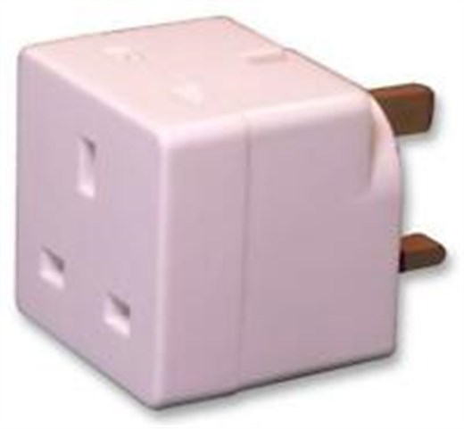 OMEGA 21111 C SHELL 2 WAY UNFUSED 2 YOL UK ÇOĞALTICI ADAPTÖR