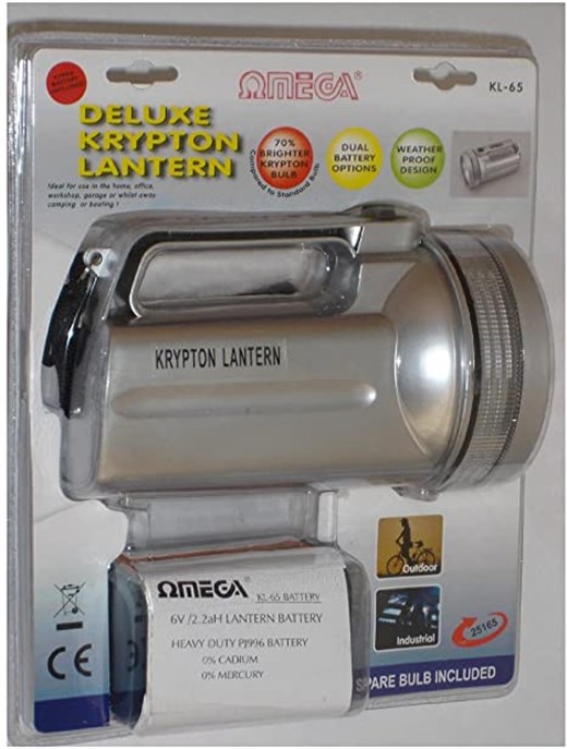 OMEGA 25165 KL-65 KRYPTON LANTERN ı4W PJ996 BATT & ADAPTÖR FENER.