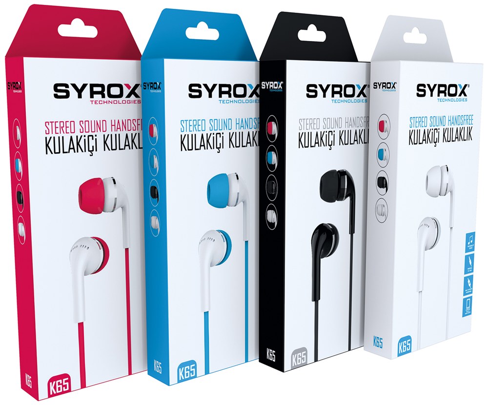 Проводные наушники Syrox S3/S4 K65