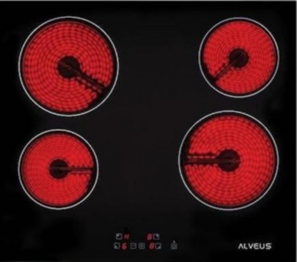 Alveus VC 604 60 cm Black Ceramic Hob